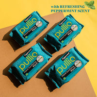 Pullio | Peppermint Hand Sanitizing Wipes (20 ct x 64 packs)