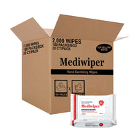 Mediwiper | Hand Sanitizing Wipes (20 ct x 100 packs)