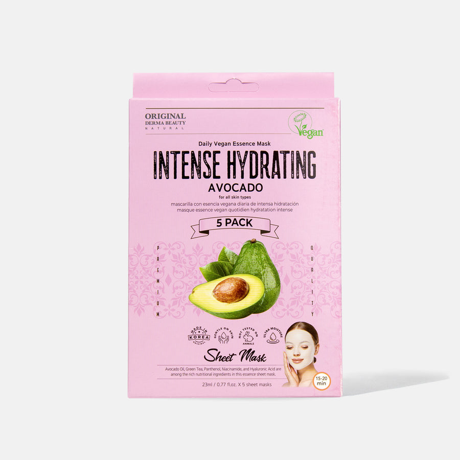 Original Derma Beauty | Daily Vegan Intense Hydrating Essence Mask 'Avocado'
