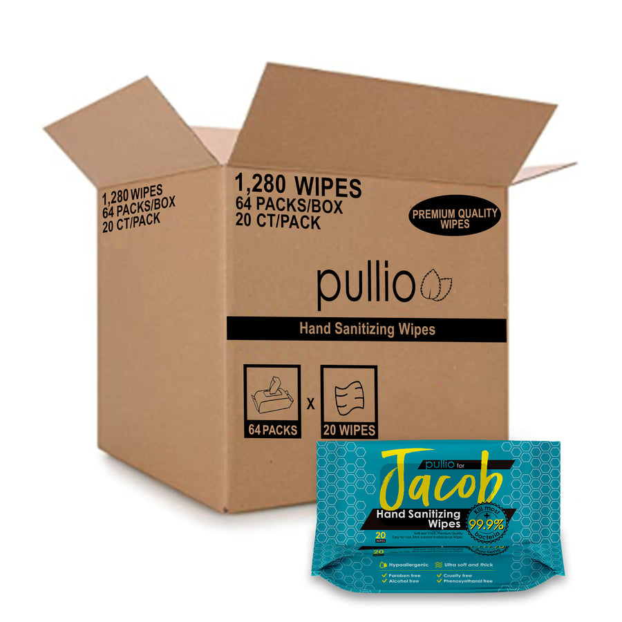 Pullio | 20 Count Jacob Hand Sanitizer Wipes
