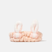 SoloVegan | Peach Bunny Ear Spa Headband