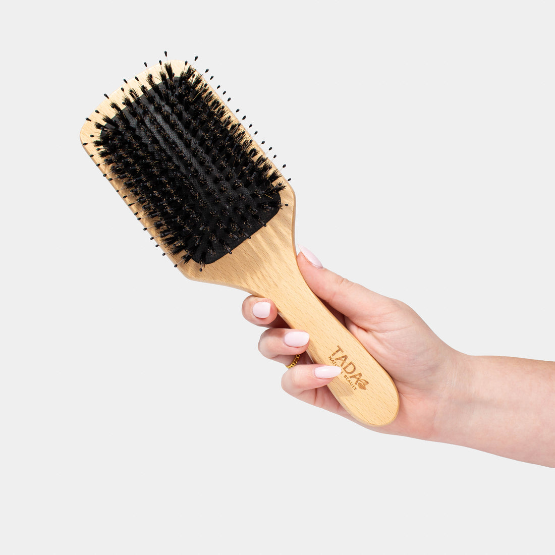 TADA Natural Beauty |  Boar Bristle Black Hair Brush