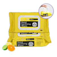 Pullio | 60 Count Citrus Hand Sanitizer Wet Wipes